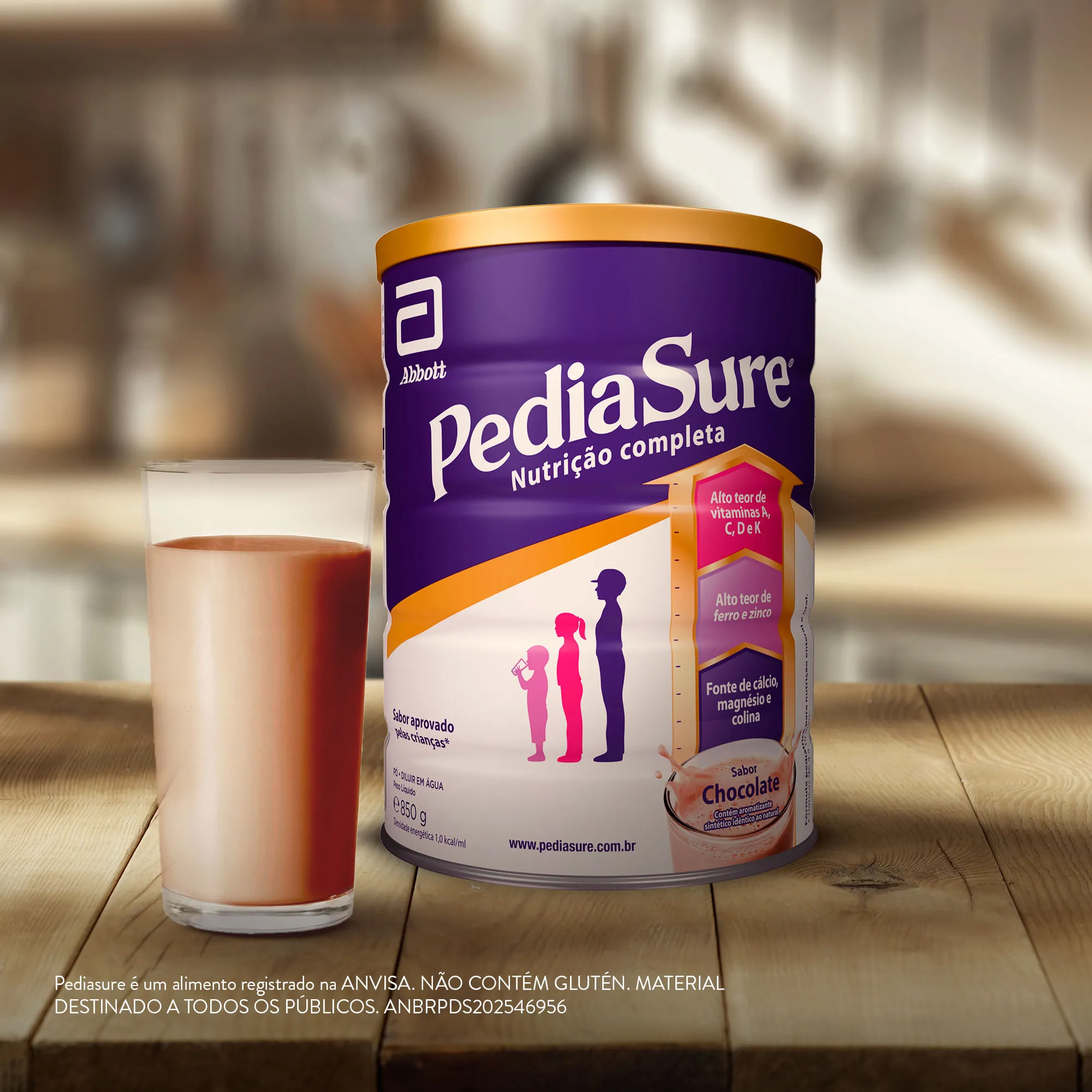 Suplemento Alimentar Infantil PediaSure Sabor Morango +4 anos 850g — foto 4