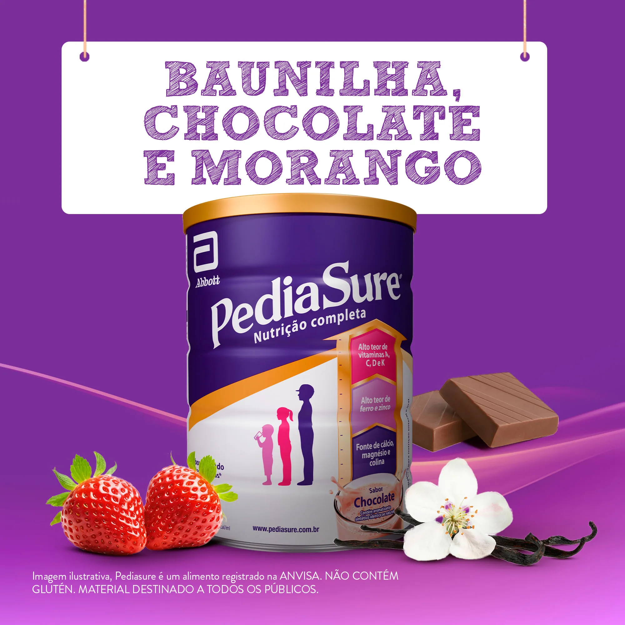 Suplemento Alimentar Infantil PediaSure Sabor Morango +4 anos 850g — foto 10