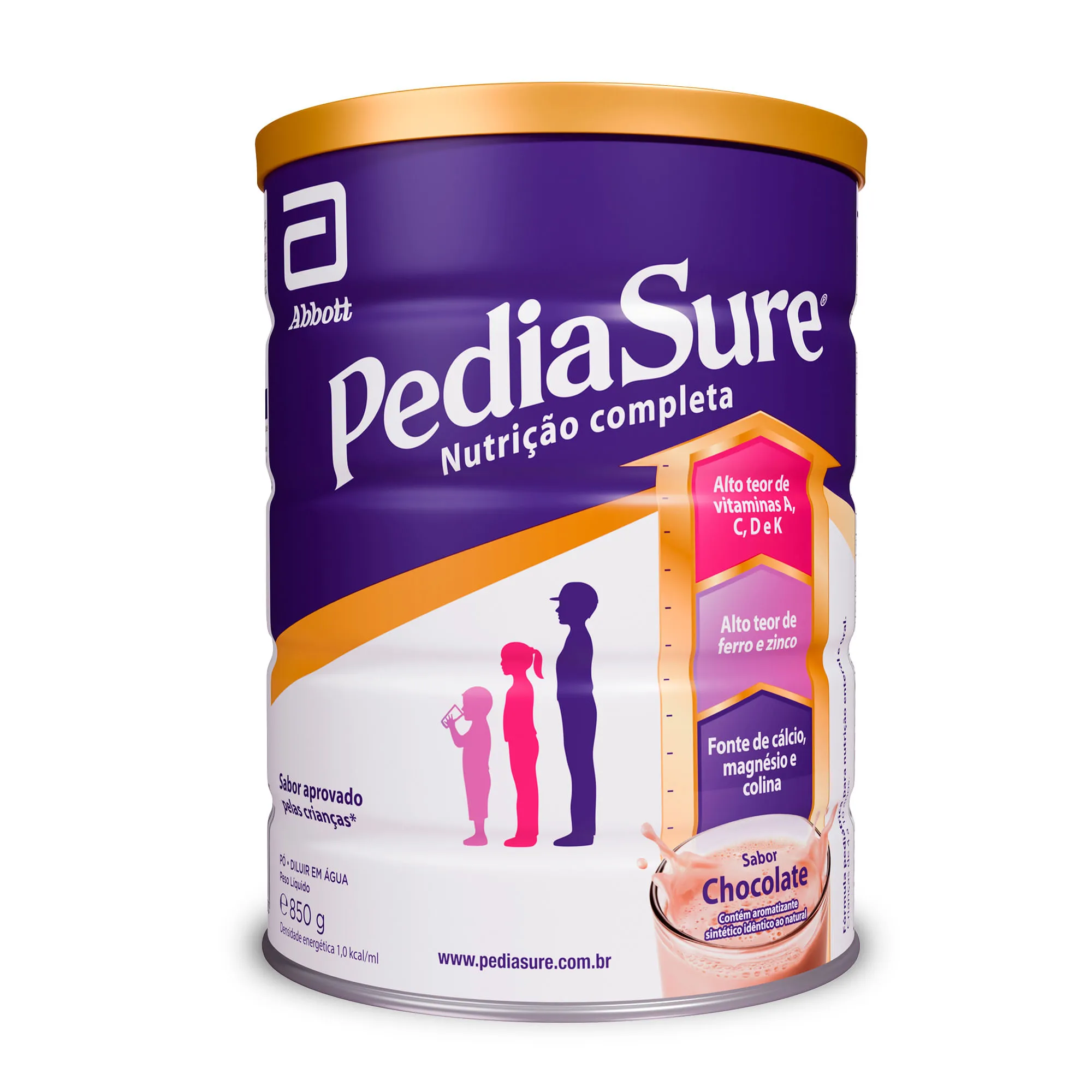 Suplemento Alimentar Infantil PediaSure Sabor Morango +4 anos 850g — foto 2