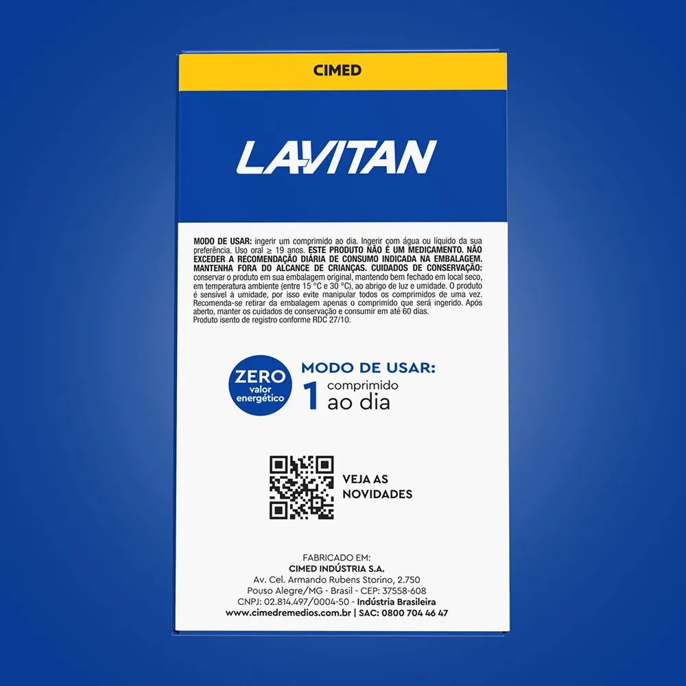 Suplemento Alimentar Lavitan AZ Original 60 Comprimidos — foto 2