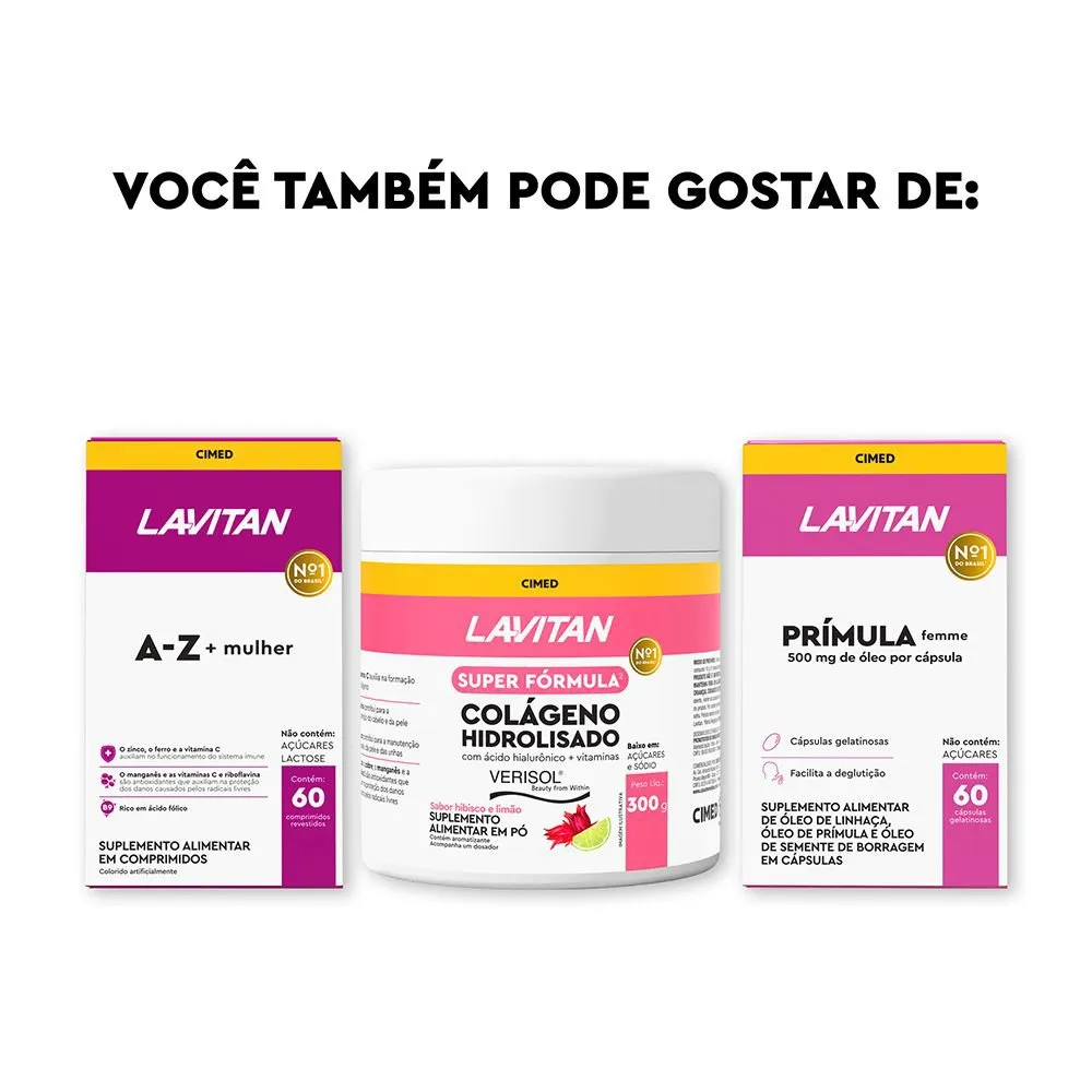 Suplemento Alimentar Lavitan Cabelos E Unhas 30 Cápsulas — foto 4