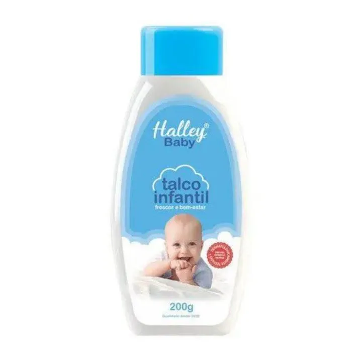 Talco Infantil Halley Baby 200g - Azul