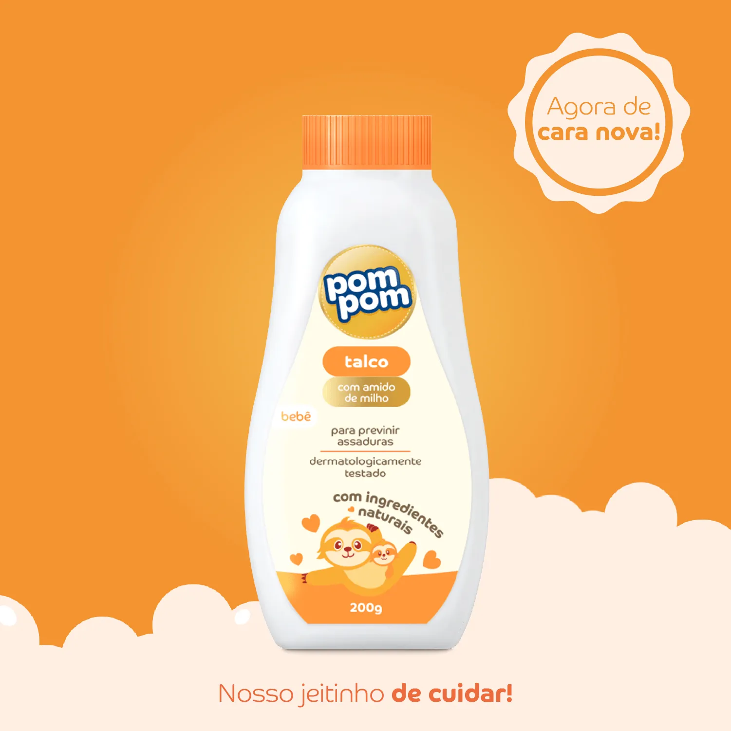 Talco Infantil Pom Pom 200g — foto 2