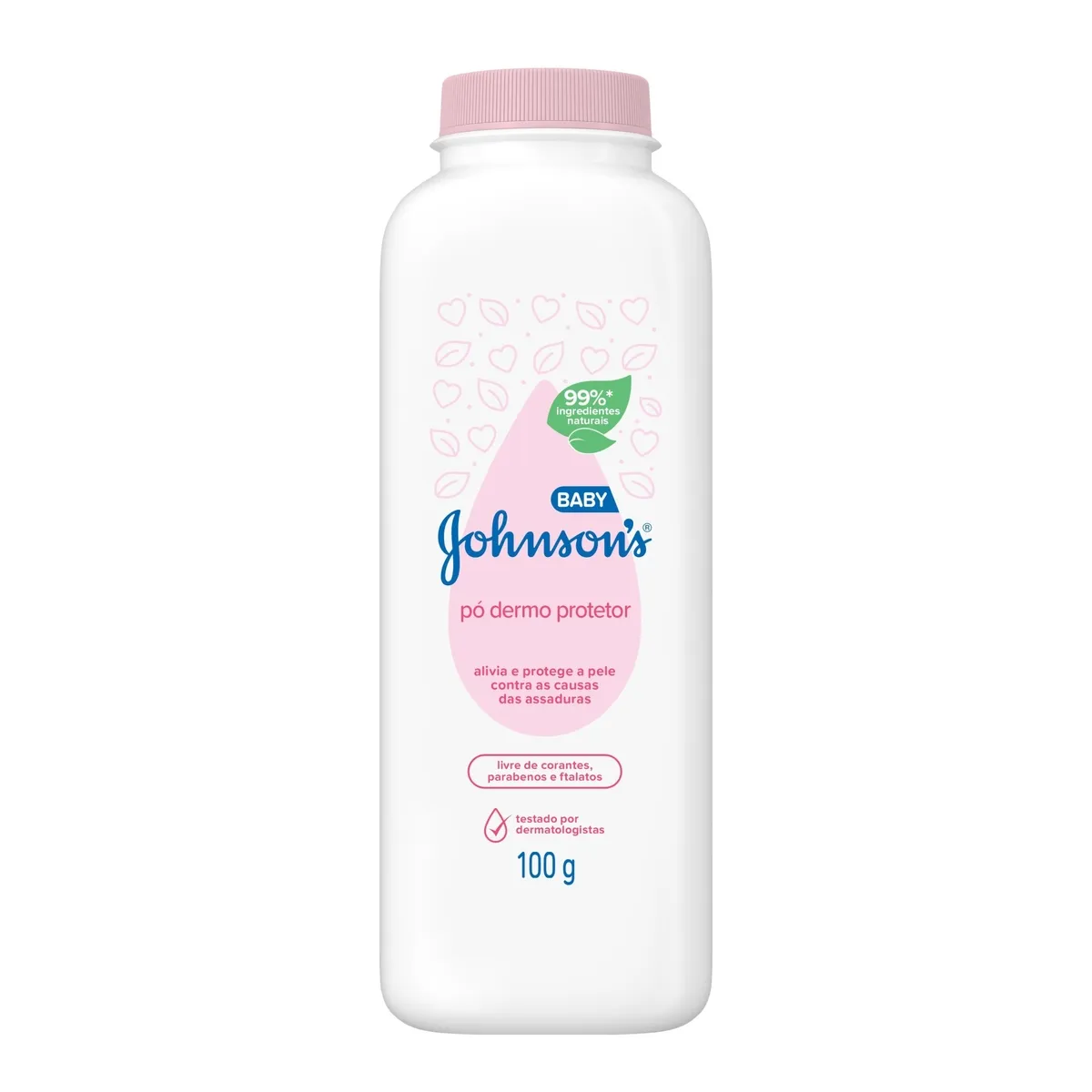 Talco Pó Dermo Protetor Johnson's Baby Original - 100g — foto 2