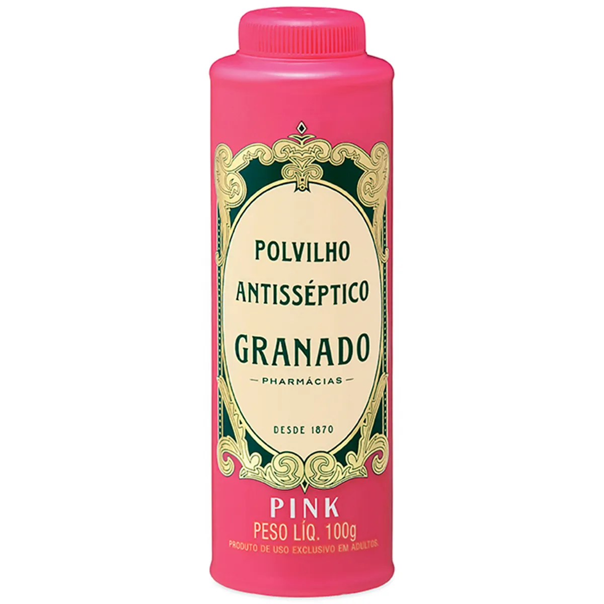 Talco Polvilho Granado Antisséptico Pink 100g