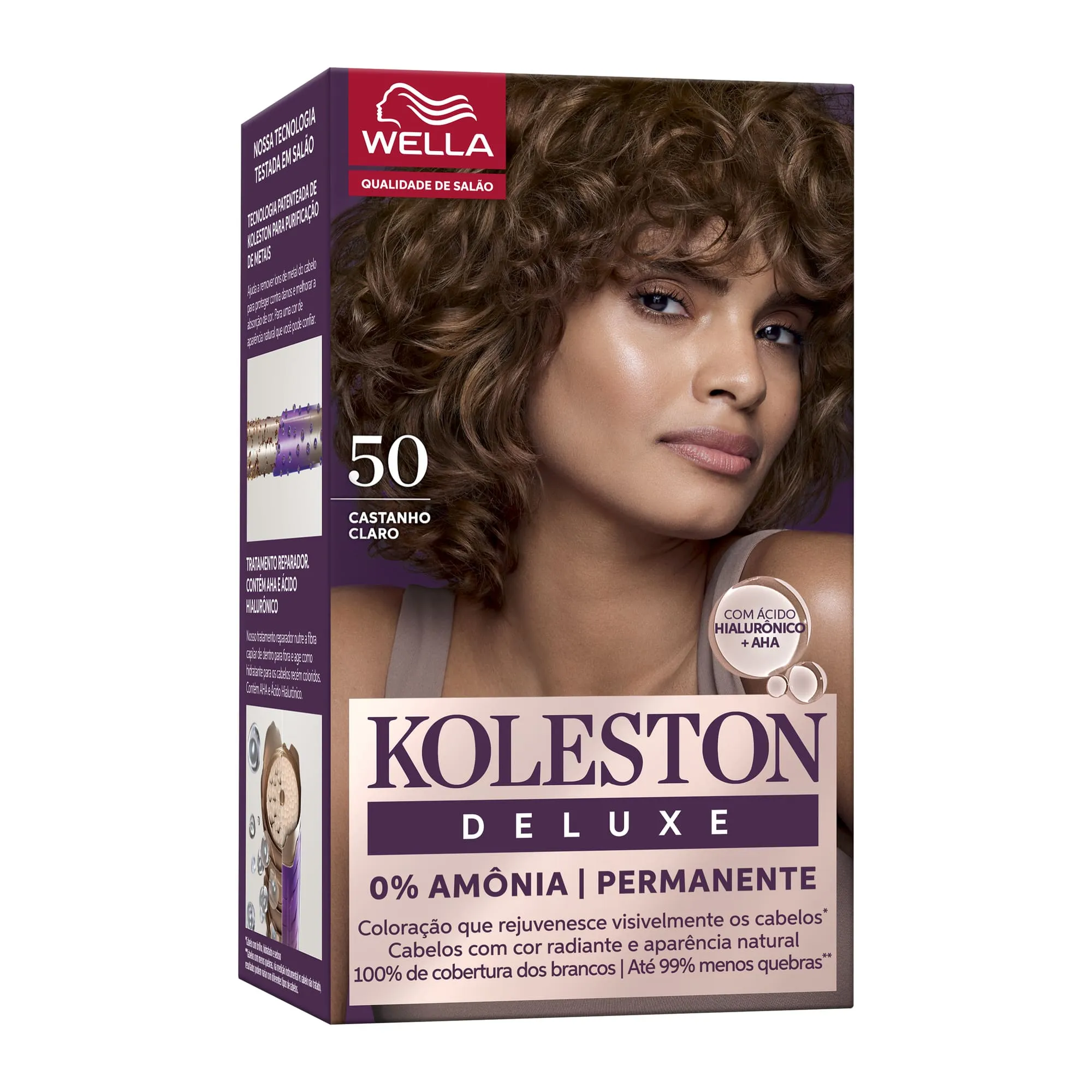 Tinta Para Cabelo Koleston Deluxe castanho Claro 5.0