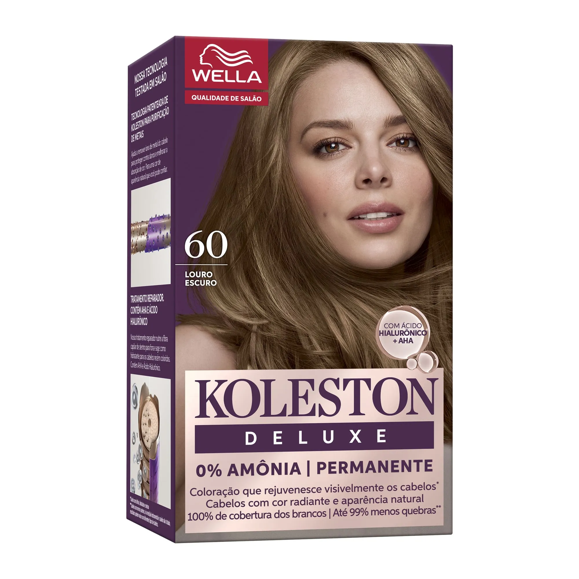 Tinta Para Cabelo Koleston Deluxe louro Escuro 6.0