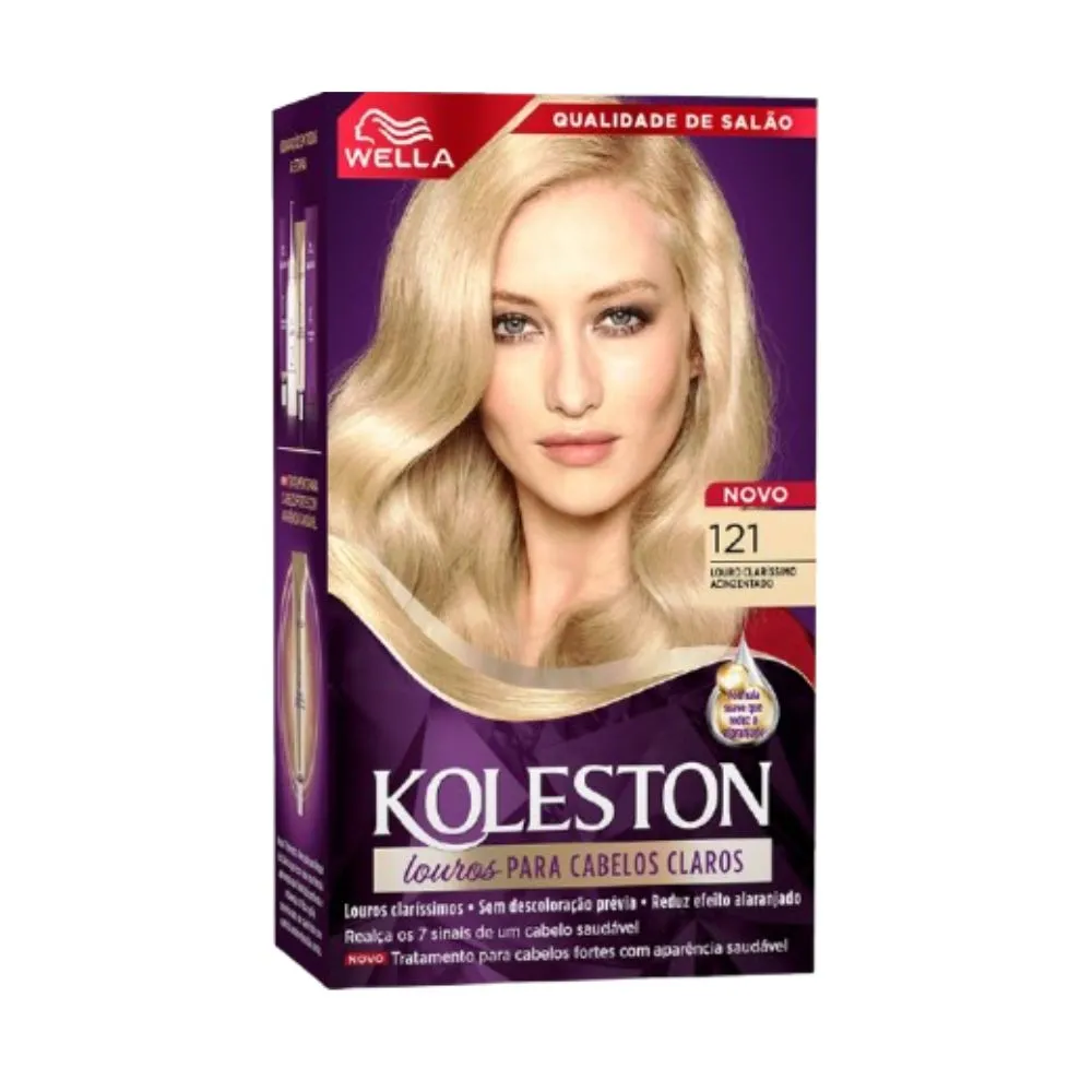 Tintura Koleston Louro Claríssimo Acinzentado 121