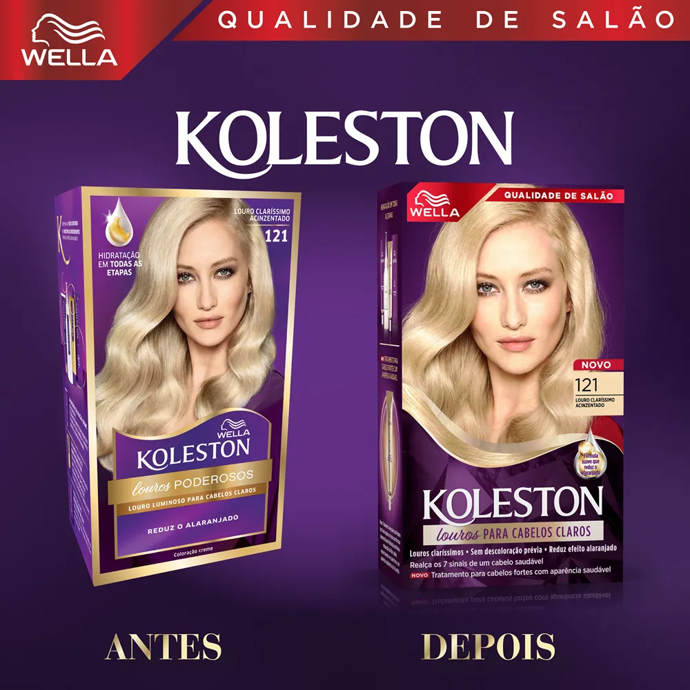 Tintura Koleston Louro Claríssimo Acinzentado 121 — foto 2
