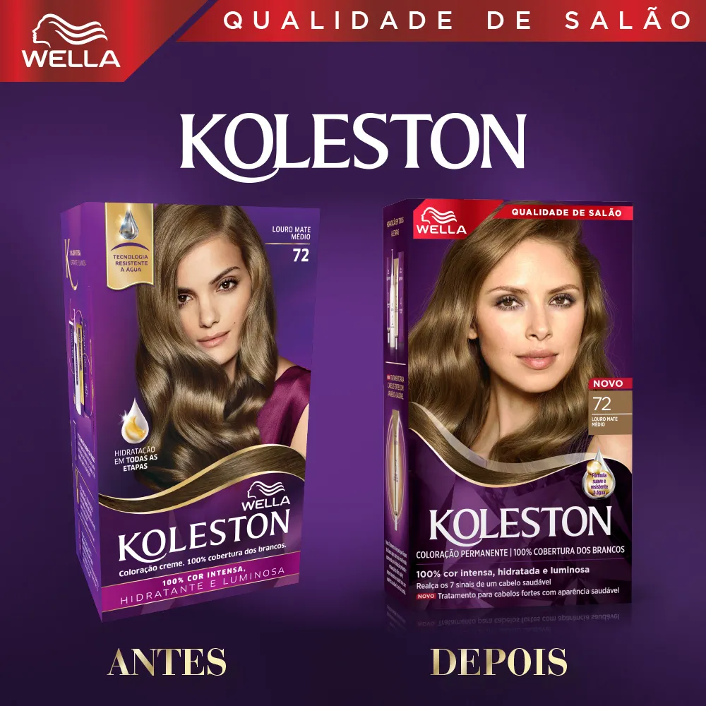 Tintura Koleston Louro Mate Médio 72 — foto 2