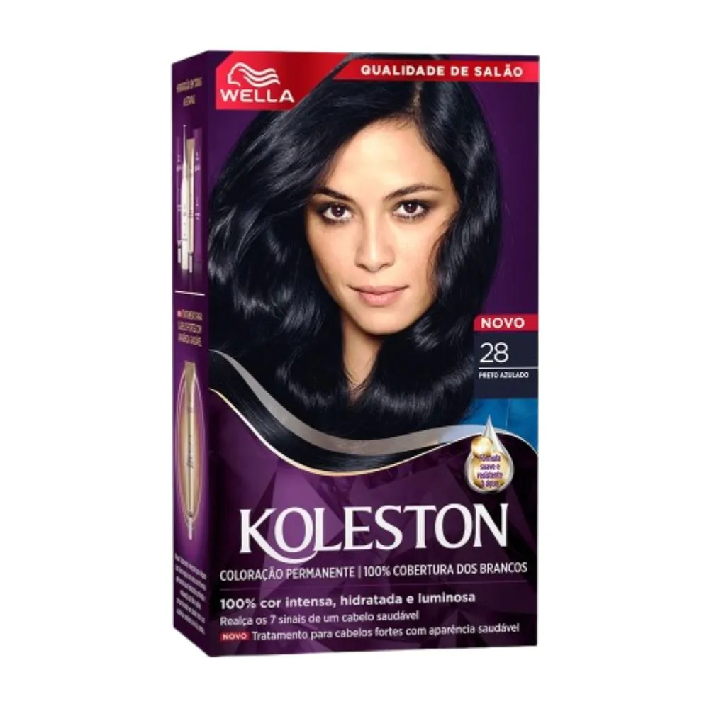Tintura Koleston Preto Azulado 28