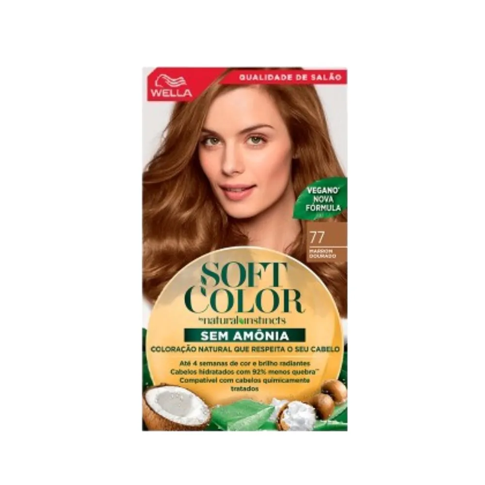 Tintura Soft color marrom Dourado 77