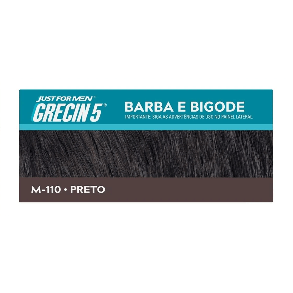 Tintura Tonalizante Grecin 5 Barba e Bigode Preto — foto 5