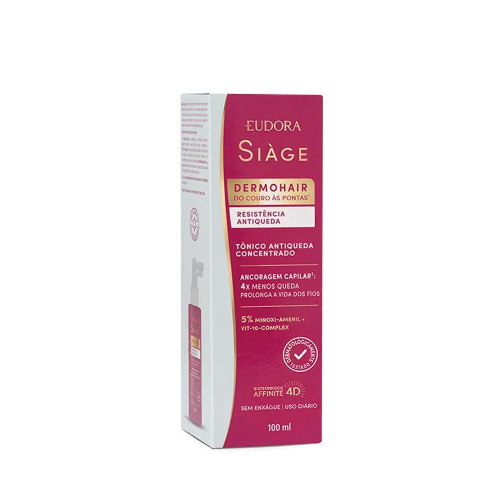 Tônico Capilar Eudora Siàge DermoHair Resistência Antiqueda Concentrado 100ml — foto 2