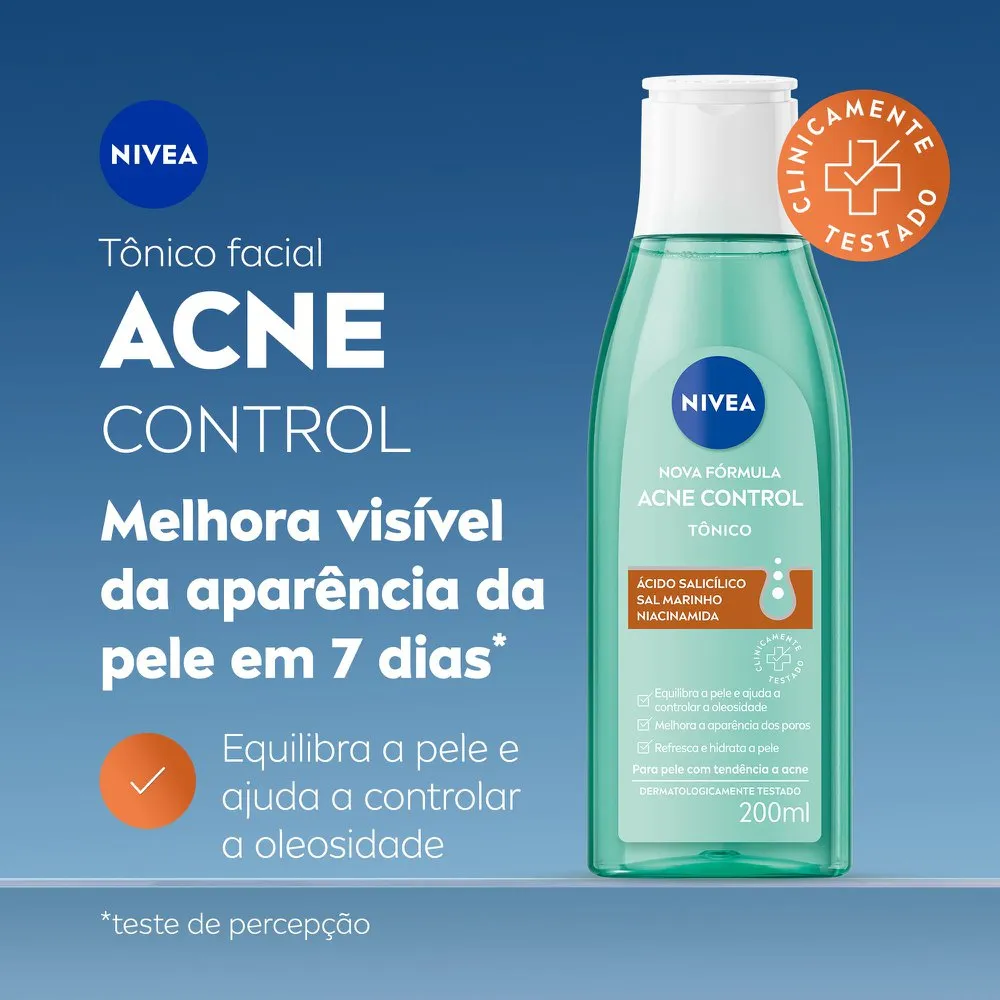 Tônico Facial Nivea Acne Control 200ml — foto 2