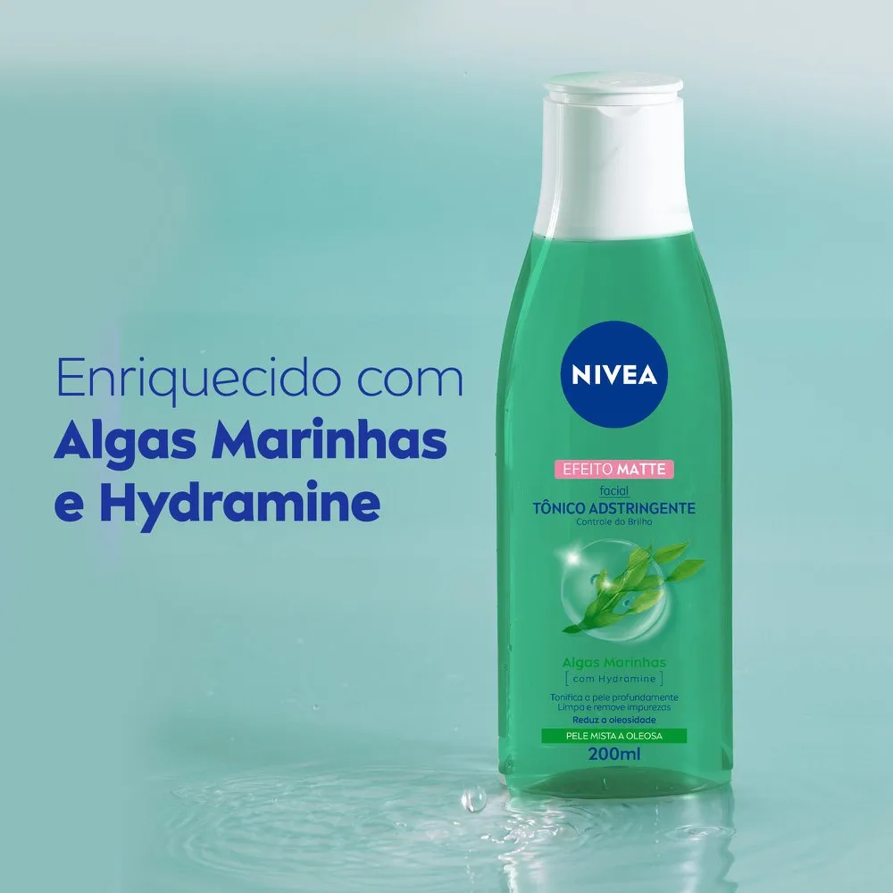 Tônico Facial Nivea Visage Adstringente Controle do Brilho 200ml — foto 4