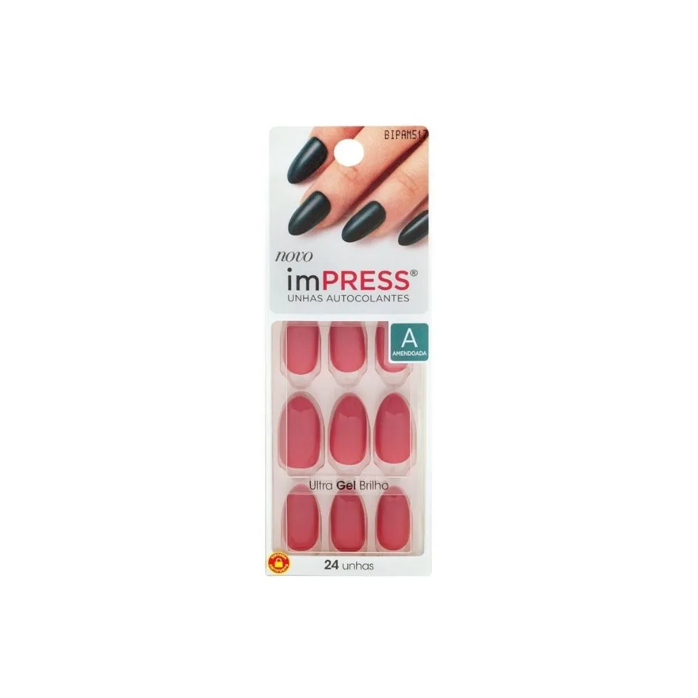 Unhas Post impress kiss Ny unha Impress Amendoada Quartz