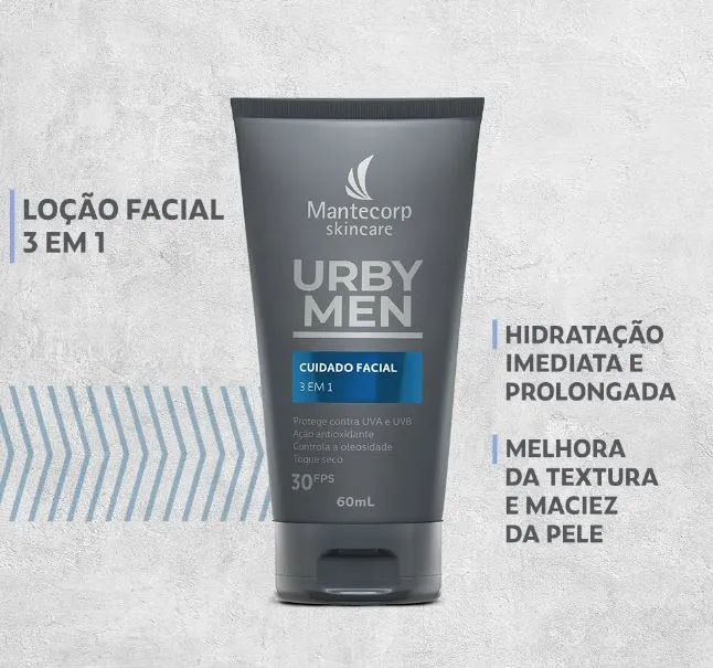 Urby men cuidado facial 3 Em 1 fps30 60ml — foto 4