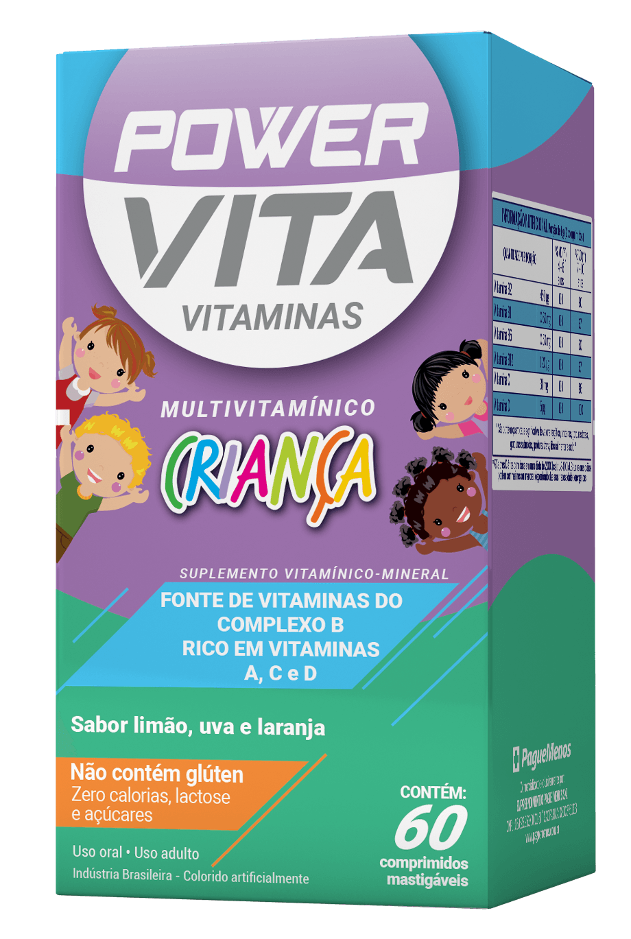 Vitamina Power Vita Kids 60 Drágeas
