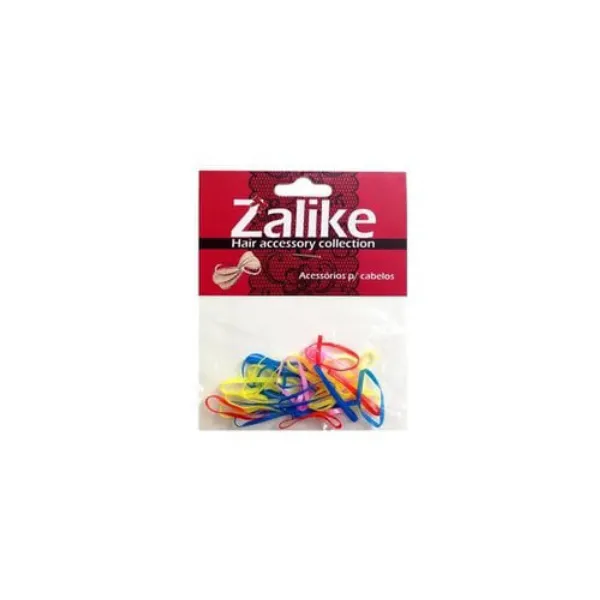 Zalike Elástico de Silicone Tamanho G - 20 Unidades, Colorido (Ref. 211C)