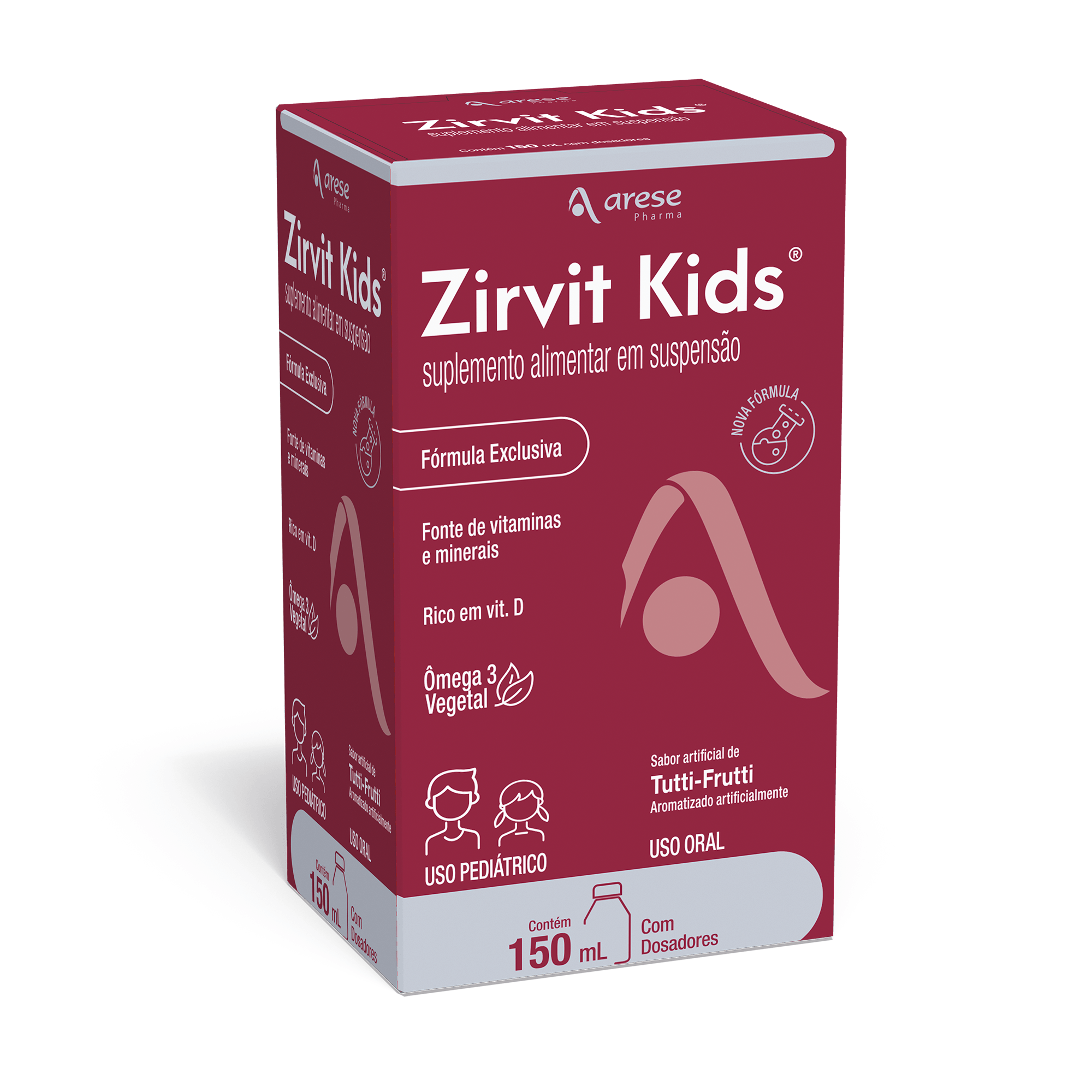 Zirvit Kids Sabor Tutti-Frutti Suspensão Oral 150ml